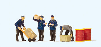 Preiser 10578 - H0 Güterbodenpersonal DB. Frühe Epoche III