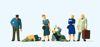 Preiser 10592 - H0 Am Bahnhof