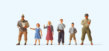 Preiser 10613 - H0 US-Soldaten mit Kindern