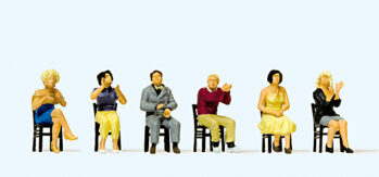 Preiser 10624 - H0 Sitzende Zuschauer, applaudierend