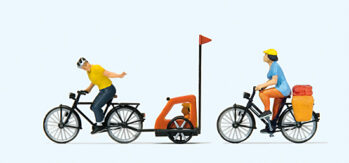 Preiser 10636 - H0 Familie beim Radausflug