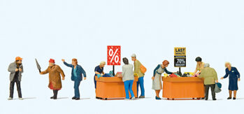 Preiser 10647 - H0 Schnäppchenjagd am Wühltisch