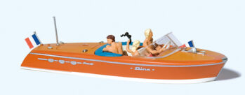 Preiser 10689 - H0 Motorboot Riva Ariston mit Besatzung (2)