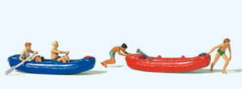 Preiser 10705 - H0 Jugendliche mit Booten