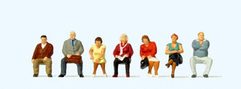 Preiser 10723 - H0 Sitzende Reisende