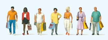 Preiser 10737 - H0 Einkaufende