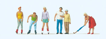 Preiser 10740 - H0 Skater, Spaziergänger