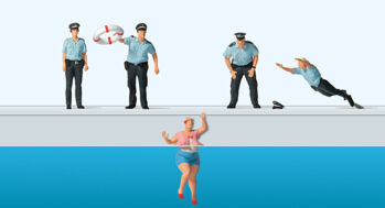 Preiser 10744 - H0 Rettungseinsatz an der Uferpromenade