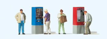 Preiser 10751 - Am Fahrkarten - Automaten