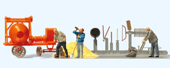 Preiser 10778 - H0 Bauarbeiter. Zubehör