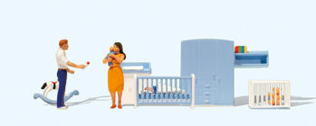 Preiser 10779 - H0 Im Kinderzimmer