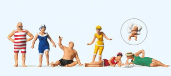 Preiser 12135 - H0 Badende. Um 1900