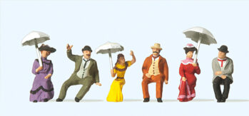 Preiser 12136 - H0 Sitzende Figuren (zu Kutsche). Um 1900