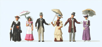 Preiser 12139 - H0 Passanten. Um 1900