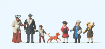 Preiser 12184 - H0 Winterliche Passanten. Um 1900