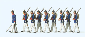 Preiser 12186 - H0 Preußische Infanterie. Paradeuniform. Deutsches Reich. Um 1910