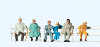 Preiser 14004 - H0 Sitzende Reisende, Bänke