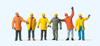 Preiser 14034 - H0 Arbeiter in Schutzkleidung