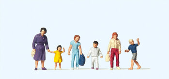 Preiser 14041 - H0 Gehende Frau, Kinder