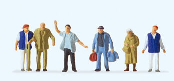 Preiser 14046 - H0 Bahnhofsmission, Reisende