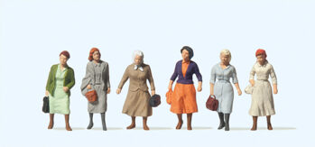 Preiser 14085 - H0 Pendlerinnen auf dem Weg zur Bahn