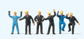 Preiser 14105 - H0 Bahnarbeiter, Rangierer