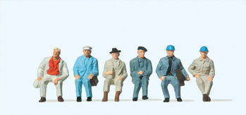 Preiser 14145 - H0 Sitzende Arbeiter