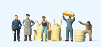 Preiser 14147 - H0 Am Güterschuppen