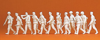 Preiser 16519 - H0 Vorgehende Infanterie. DR 1939-45