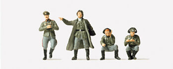 Preiser 16536 - H0 General, Funker, Melder. Passend u.a. zu SdKfz 251/3. DR 1939-45. 4 unb. Fig. Unb