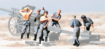 Preiser 16537 - H0 Kanoniere zu 10,5 cm le FH 18. DR 1939-45. Bausatz