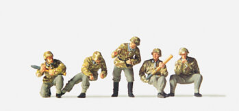 Preiser 16539 - H0 Geschützbedienung zu 7,5 cm PAK 40. DR 1939-45. Bausatz