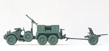 Preiser 16553 - H0 Protzkraftwagen Kfz 69. Krupp. 3,7 cm PAK L/45. DR 1939-45. Bausatz