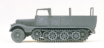 Preiser 16561 - H0 Halbketten-Zugmaschine 3 to (SdKfz 11) Offenes Verdeck. Deutsches Reich 1939-45