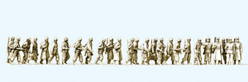Preiser 16609 - H0 Infanterie gehend. Winteruniform. Deutsches Reich 1944 - 45 unbemalt