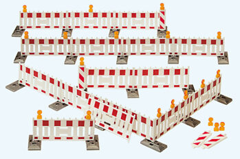 Preiser 17182 - H0 Arbeitsstellenzaun. Bausatz