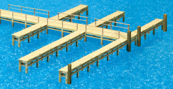 Preiser 17315 - H0 Bootsstege. Bausatz