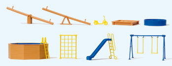 Preiser 17351 - H0 Spielgeräte für Spielplatz und Garten. Bausatz