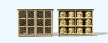 Preiser 17606 - H0 Hasenstall.Bienenstand.Bausatz