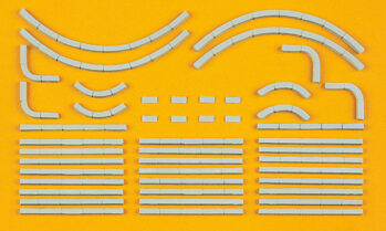 Preiser 18200 - H0 Randsteine. 38 Bauelemente. Bausatz