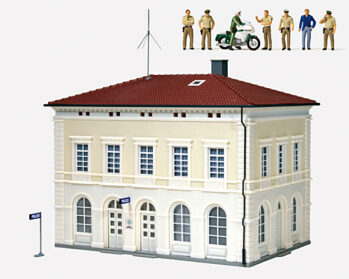 Preiser 19000 - H0 Polizeiwache. Polizeibeamte. Zubehör