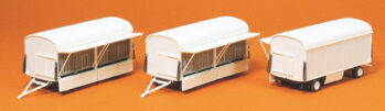 Preiser 20007 - H0 Käfigwagen ohne Beschriftung. 3 Stück. Bausatz