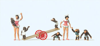 Preiser 20257 - H0 Mädchen, Affen