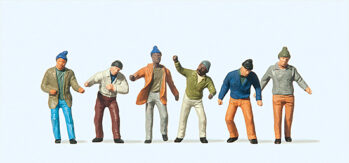 Preiser 20262 - H0 Zirkusarbeiter Zeltaufbau