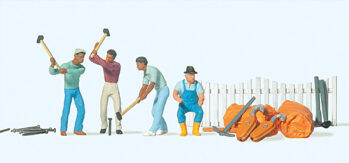 Preiser 20264 - H0 Zirkusarbeiter, Schlepperfahrer