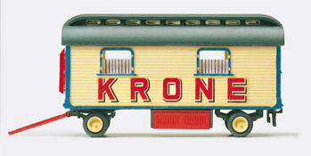 Preiser 21015 - H0 Wohnwagen "Zirkus Krone". Fertigmodell