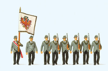 Preiser 24613 - H0 Schützen beim Festzug