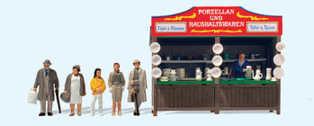 Preiser 24693 - H0 Kirmesbude "Porzellan". Fertigmodell