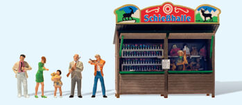 Preiser 24694 - H0 Kirmesbude "Schießhalle". Fertigmodell