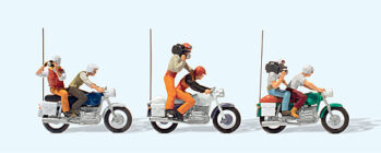 Preiser 25102 - H0 Kradfahrer TV und Presse